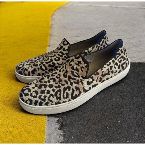 ROTHYS Women’s Animal Print Slip On Sneakers Size US 8 - Picture 1 of 8